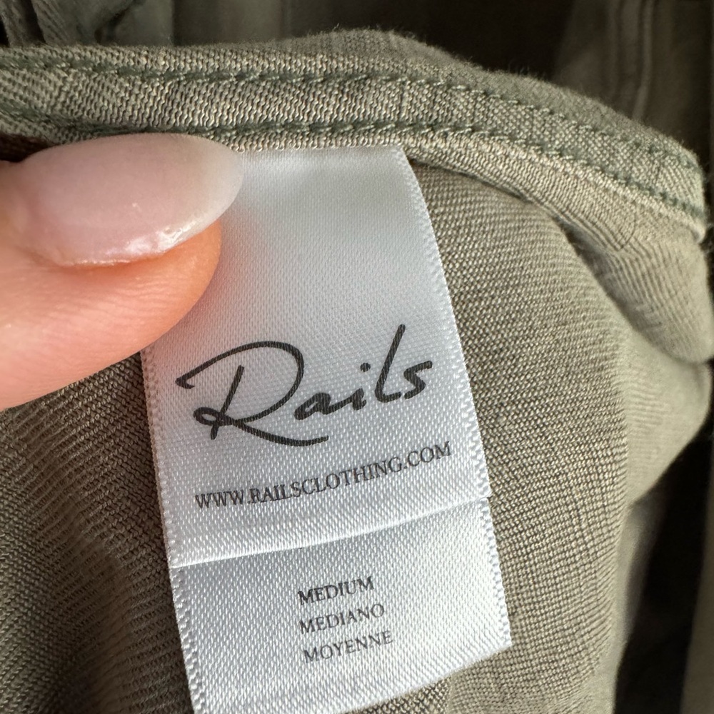 RAILS Rowens military style jacket Sage Sz M - Picture 13 of 14